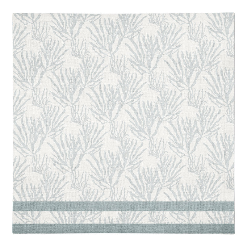 Serviette rectangulaire Whately, Bleu / blanc