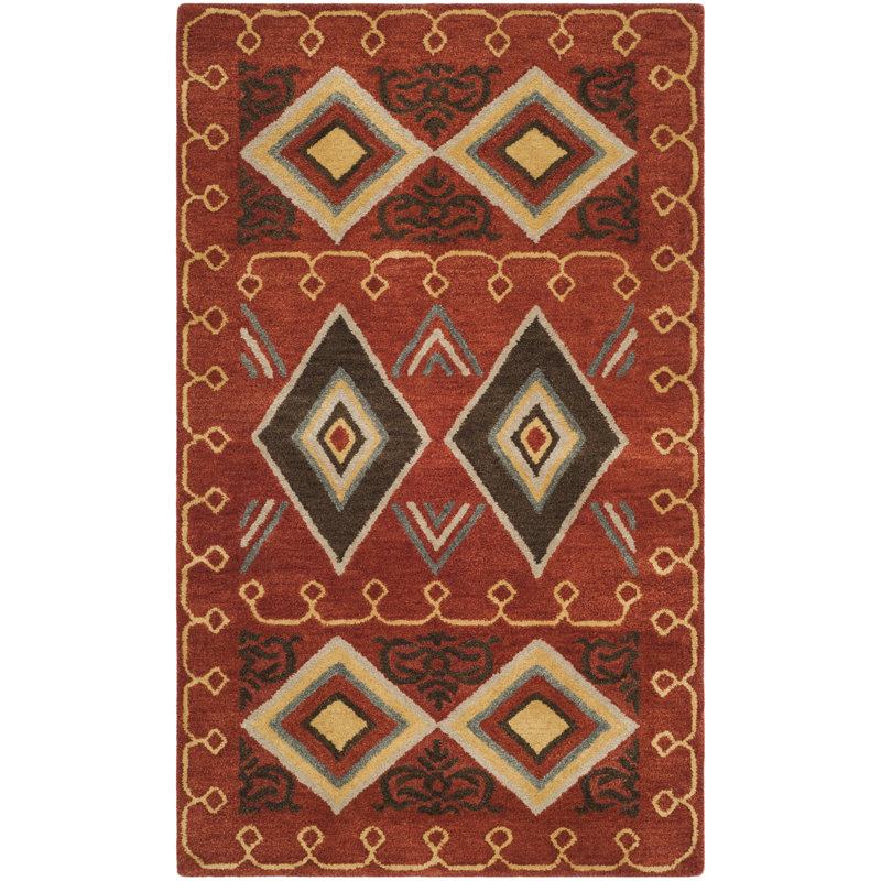 Boyd Hand Tufted Wool Geometric Rug, Rectangle 8' x 10'
