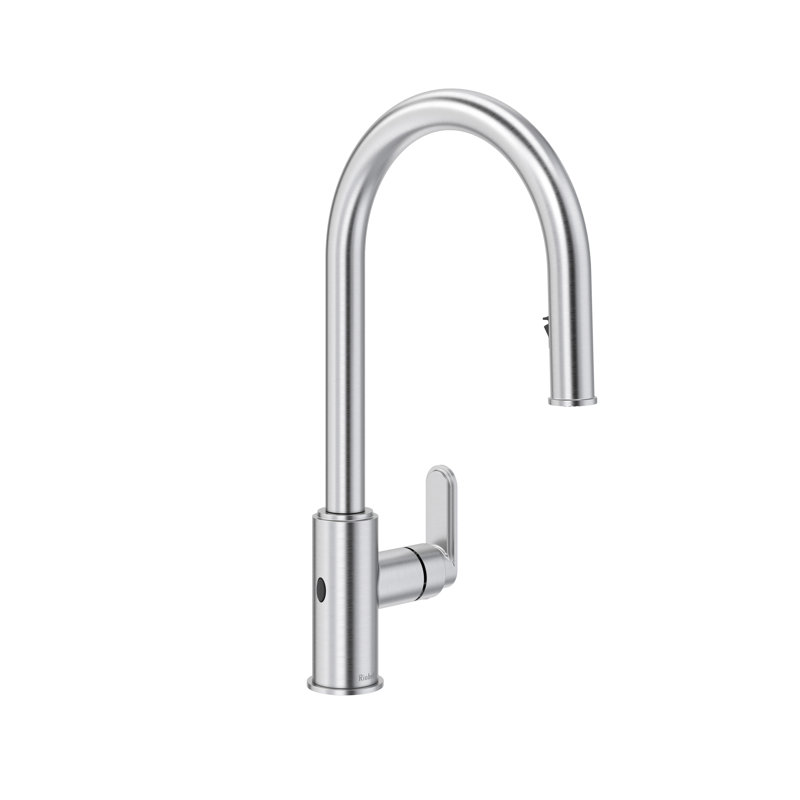 Arca Pull-Down Touchless Kitchen Faucet With C-Spout, Stainless Steel