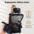 Ergonomic Office Chair With Adjustable Headrest & Lumbar Support, Desk Chair With Flip-Up Armrests, Comfortable For Home, Office, Conference Room