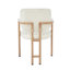 46 cm H Boucle Armchair in Beige