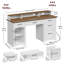 Bureau d'ordinateur 58 po avec bureau Power Out Farmhouse