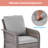 9 Pieces Patio Set with 3-Seater Sofa, PE  Rattan Patio With Thick Cushions and Sturdy Frame-1512158990