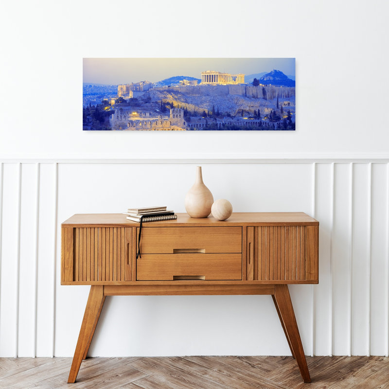 Acropole, Athènes, Grèce, architecture contemporaine, art mural, H 12 po x l 36 po