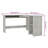 Corliss Corner Desk Computer Desk Study L-shaped Desk Table Engineered Wood-775932015