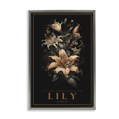 Antique Lily Light Floating Frame, design by Chris Giampietro