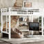 Lit mezzanine en métal blanc TG