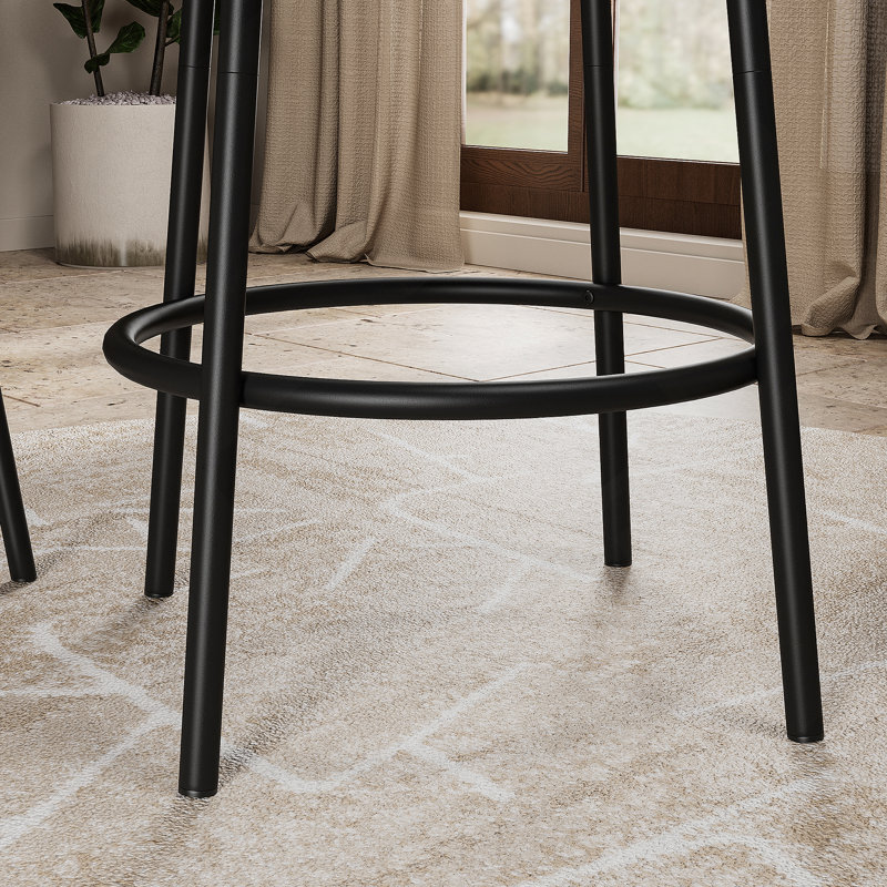 Élégant ensemble de table de bar 3 pièces avec tabourets de bar confortables, idéal pour les petits espaces et une utilisation multi-scénario, avec une fabrication solide et un assemblage facile