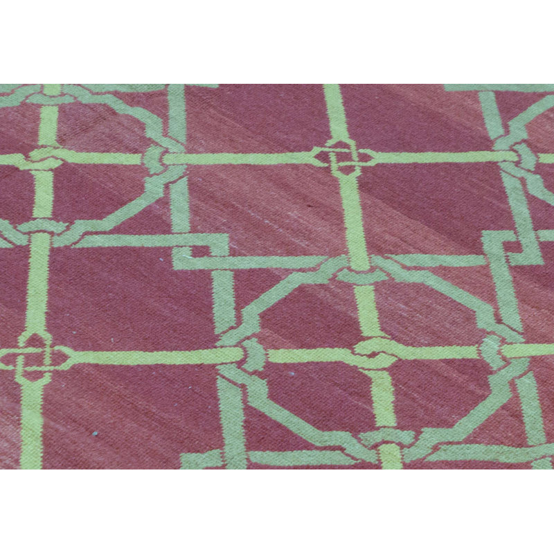 Hand-Knotted High-Quality Red Area Rug