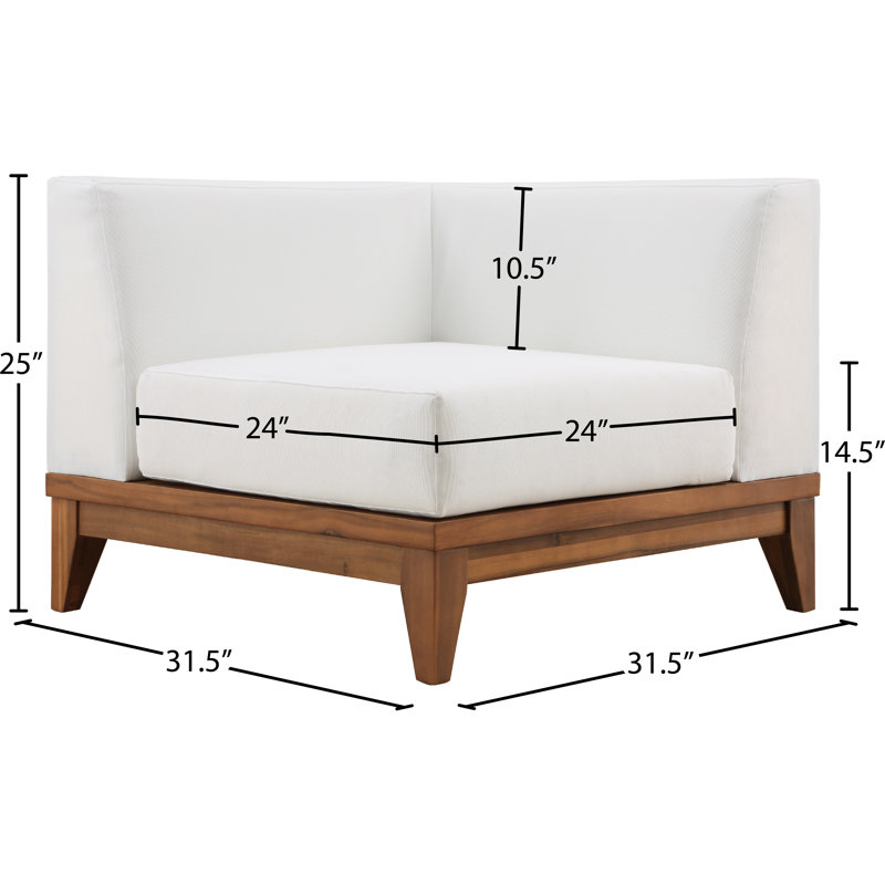 Chaise de patio avec coussins Rio
