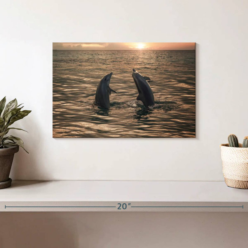 Dauphins dansants Brampt, H 8 po x l 12 po