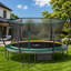 Trampoline 14 pi Springfree No Gap avec cordes élastiques pour une expérience de rebondissement sécuritaire, silencieuse et douce