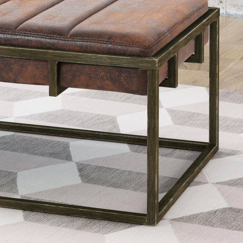 Brown Suede Upholstered Metal Bench, Brushed Gold Finish, Comfortable For Social Events, Classic Design, And Long - Lasting, 49 In Depth, 25 Width, 16 Height