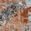 Tapis bleu clair / gris / orange-250316898