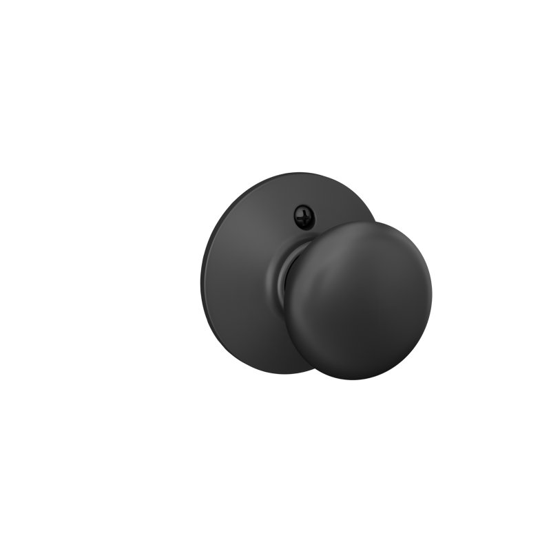 Plymouth Non-Turning Single Dummy Knob, Matte Black