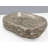 Grey Travertine Rough Organic Shaped Edged Bowl
