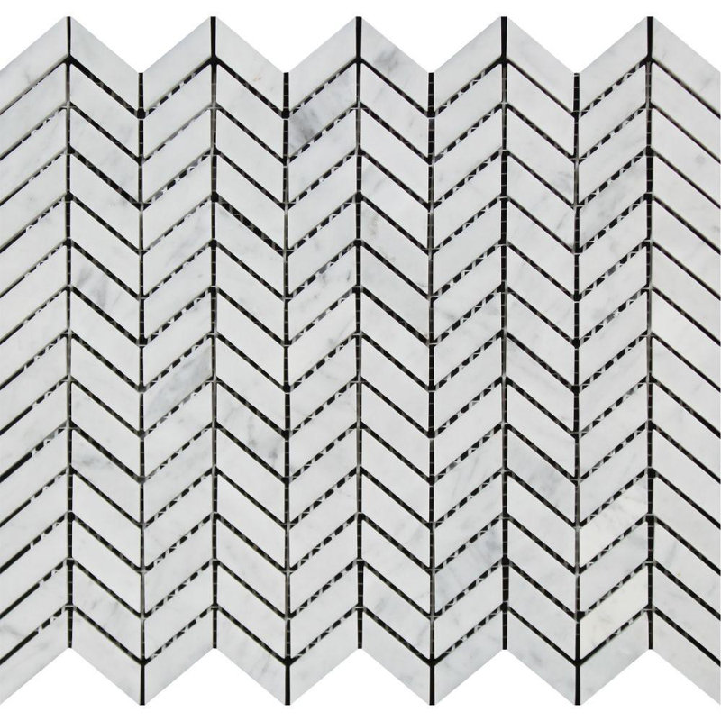 Carreaux de mosaïque en marbre et chevron en marbre