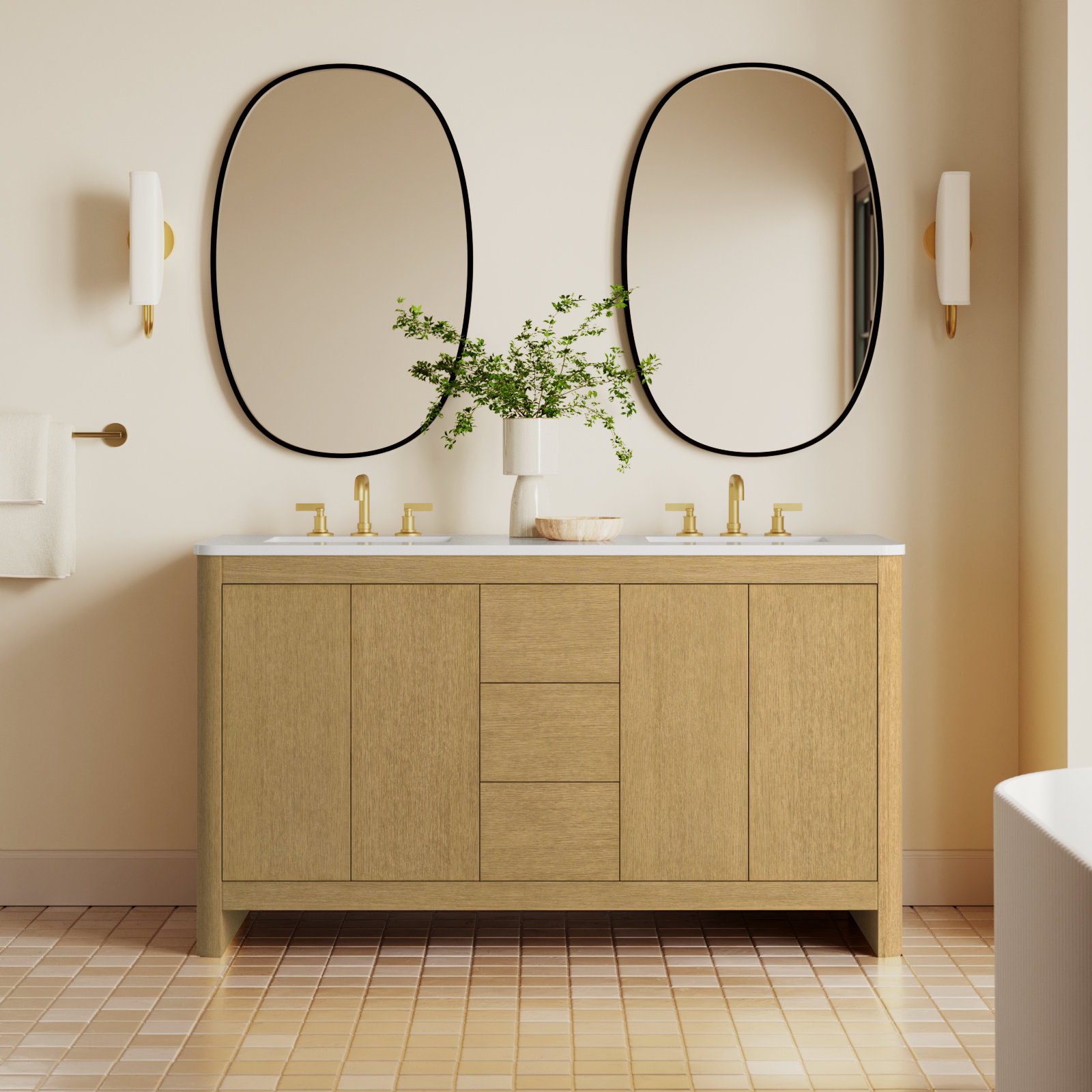 Raye 60'' Double Bathroom Vanity