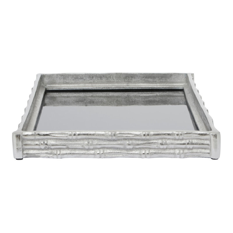 Addalyne Glass Tray, Silver