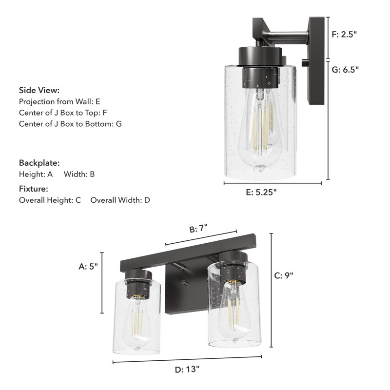 Hartland 2 - Light Dimmable Vanity Light, Noble Bronze