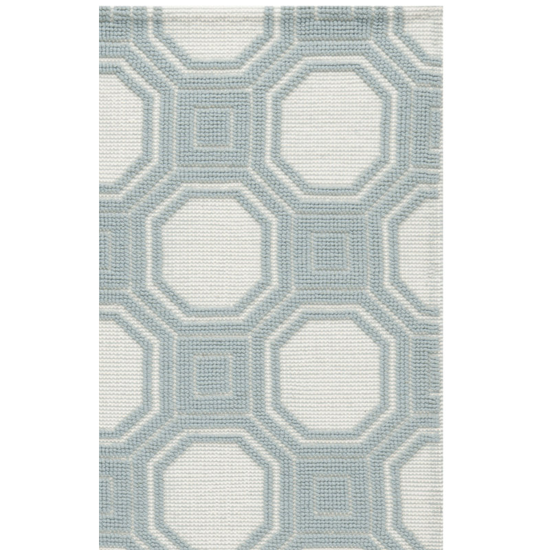 Tapis géométrique en laine tissé à la main Martha Stewart, Rectangle 8 pi x 10 pi