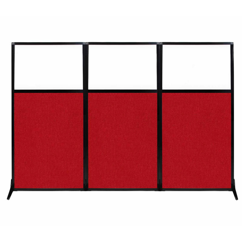 Paravent autoportant, H 70 po x l 99 po, Rouge