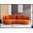 Orange Sectional Sofa With Removable Pillows