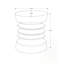 Table d'appoint d'extérieur moderne 25 "h-886038525