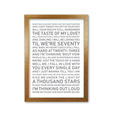 Thinking Out Loud - Print