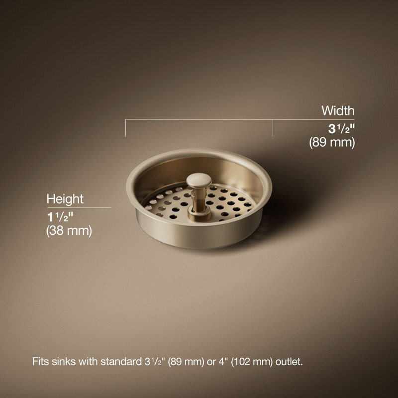 Duostrainer Basket Strainer, Vibrant Brushed Bronze