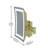 Emmilynn Aluminium Rectangle Mirror-101904889