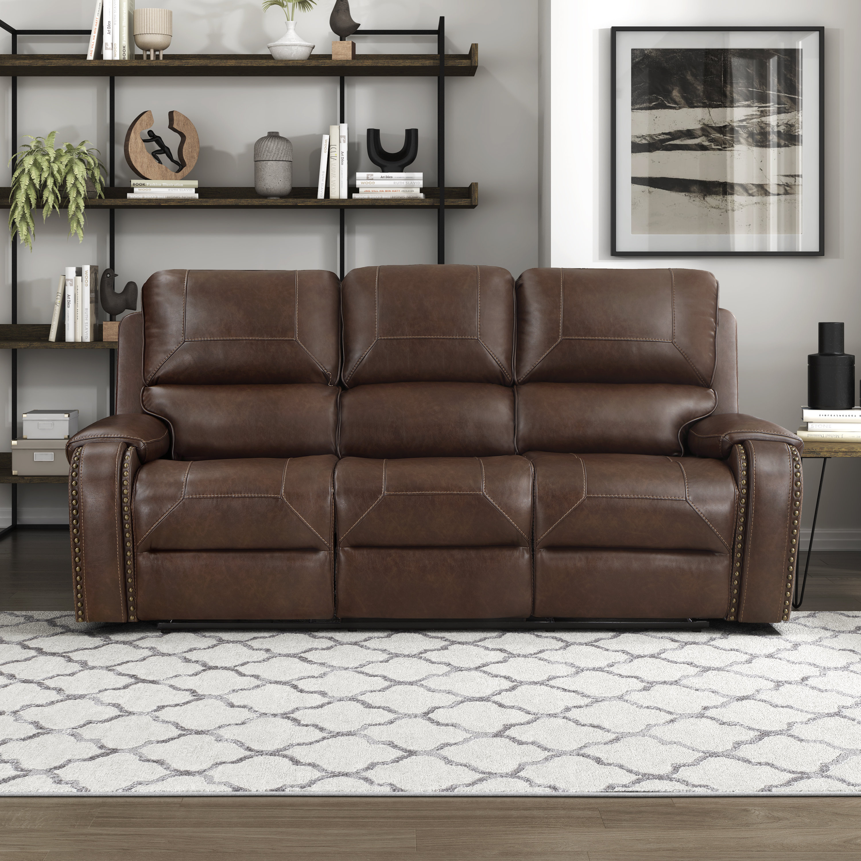 Red Barrel Studio® Xenija 87'' Pillow Top Arm Reclining Sofa Wayfair