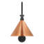 Thomas O'Brien, "Academy 18" Larrabee Barn Light in Matte Black with 9" Conical Savannah Shade-1398199657-1398199659