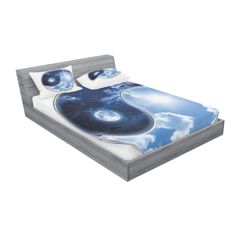 Ensemble de draps Yin Yang, Ensemble de draps grand lit + 2 taies d'oreiller