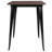 31.5" Square Metal Indoor Bar Height Table with Rustic Top-1474763169