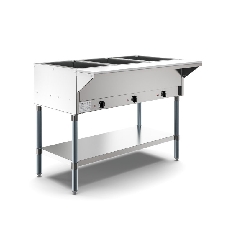 Cuiseur à vapeur électrique commercial à 3 casseroles