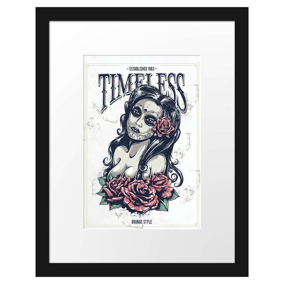 Gerahmtes Poster Timeless White