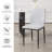 Modern Metal Frame Side Chair Upholstered Dining Chairs (Light Gray)-1773549174