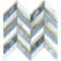 Stella 1" x 3" Chevron Metal Marble Mosaic Wall Tile
