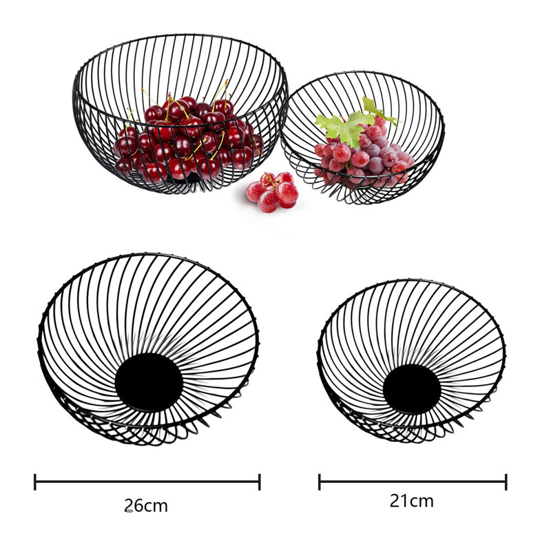 Belfry Kitchen Mangrella Metal Fruit Basket