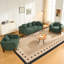 Ensemble de canapés modernes Cloud 3 pièces, canapé 3 places en bouclette et deux fauteuils d'appoint, fauteuil de lecture moderne capitonné avec coussin assorti, fauteuil confortable pour le salon, noir-136165876-136165878
