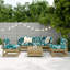 6 Piece Garden Sofa Set Impregnated Wood Pine-1197140735