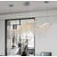 Lustre en cristal à DEL 36 "Wave - température et hauteur de couleur réglables | Éclairage de salon luxueux