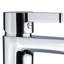 Robinet de lavabo luxueux à finition nickel brossé