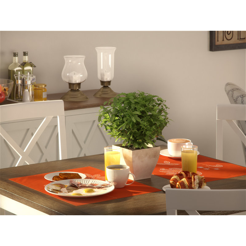 Ensemble de napperons 4 pièces Gordonsville, Orange