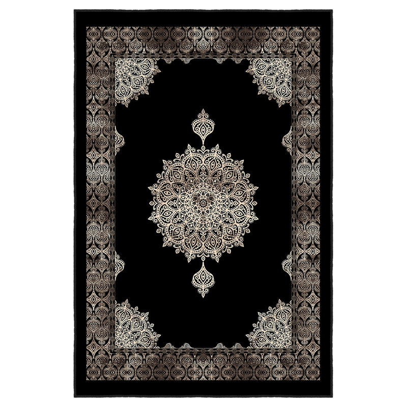 Stylish Hall Carpet (3.3 x 6.6 ft), 100% Polyester, 0.3 in Pile Height | Antibacterial, Non-Slip PVC Felt Dot Underside | Machine Washable, 3D Digital Print, Durable & Easy to Clean | Perfect for Entryway & Living Areas