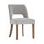 Ensemble de 4 chaises de salle à manger rembourrées avec pieds en bois-1225234694