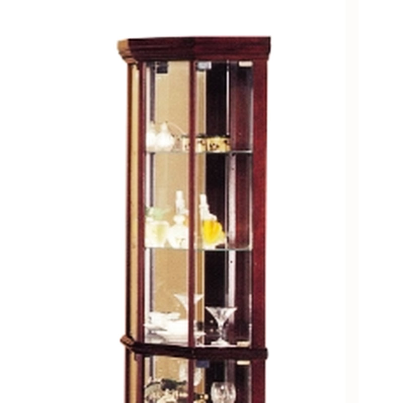 Vitrine de coin vitrée Cherry Curio