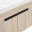 Meuble-lavabo mural 36 po avec lavabo en céramique et tablettes latérales
