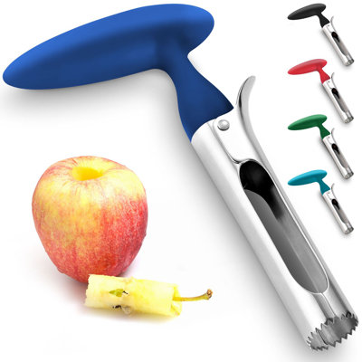 Zulay Kitchen Apple Corer Durable Apple Corer Remover Stainless Steel Cupcake Corer